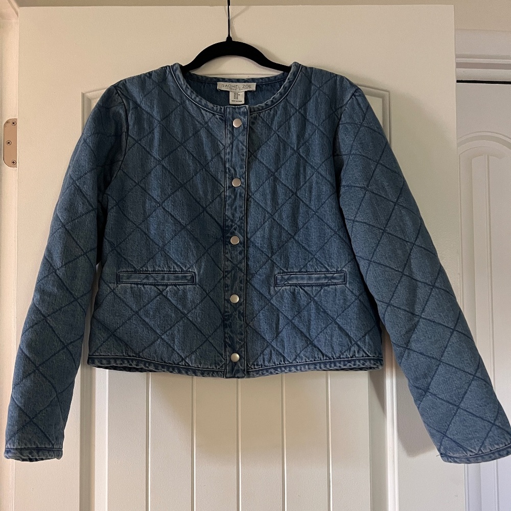 Quilted denim jacket
